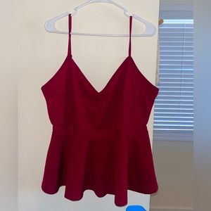 Peplum tank top